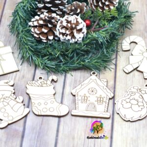 Set 15 Ornamente pentru colorat