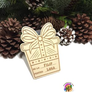 Plic lemn - Cadou bani/voucher