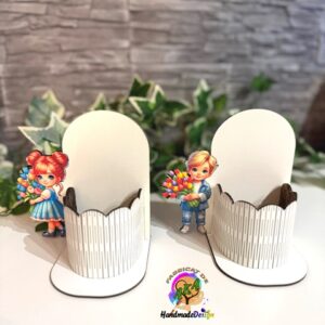 Plachetă Cutie arc colorată - fată/băiat
