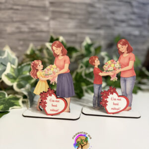Plachetă Mărțișor - Siluete Familie